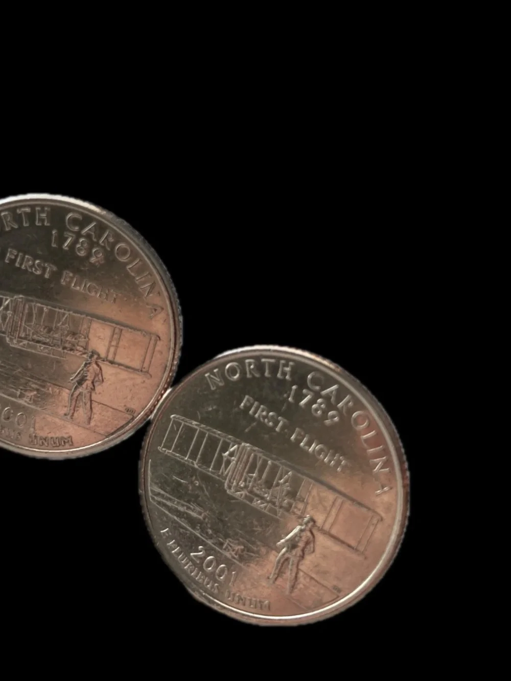 North Carolina State Quarter Coin Cufflinks | Wright Brothers First Flight